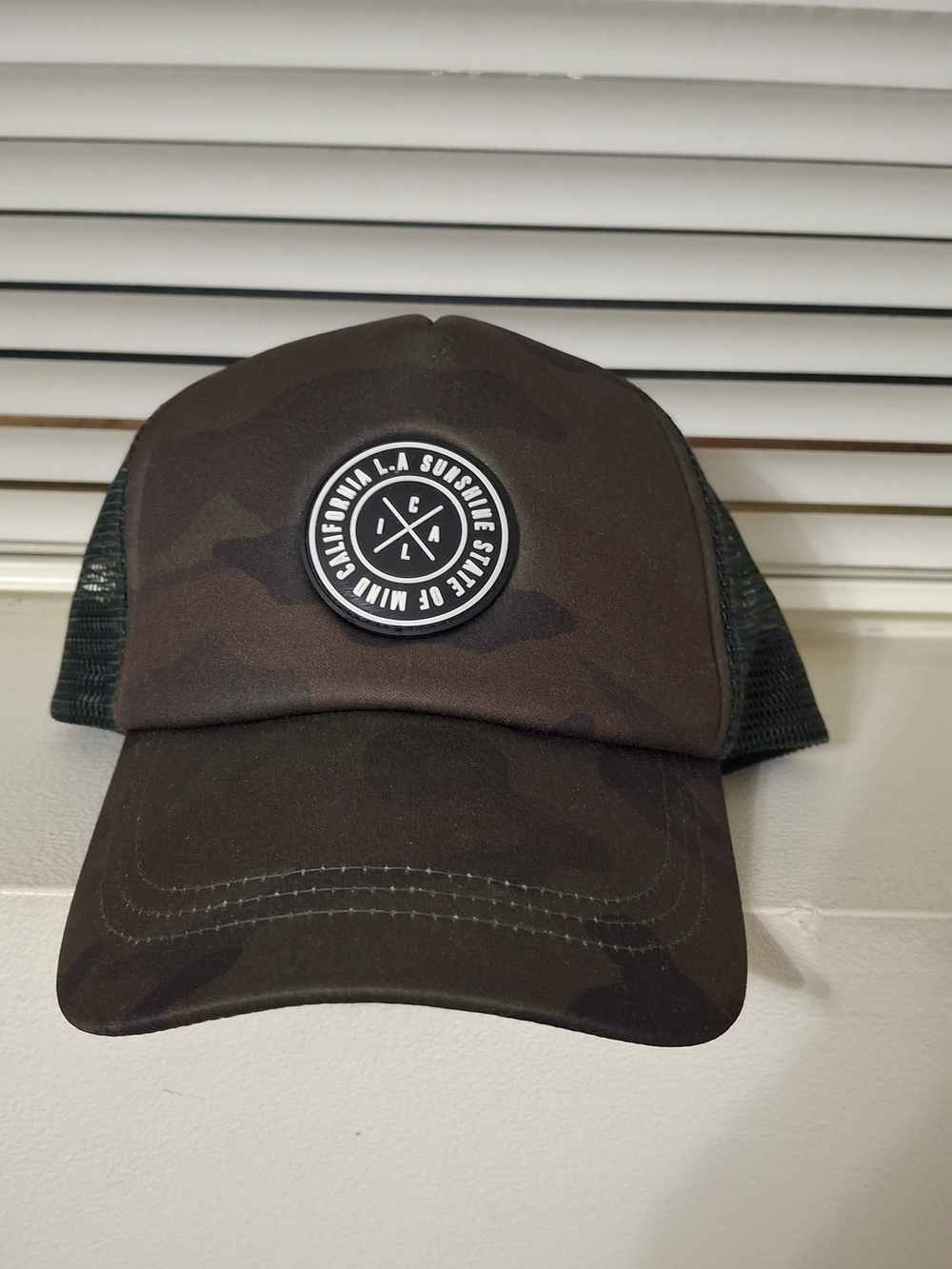 H&M Olive Green and Black Mesh Trucker Cap